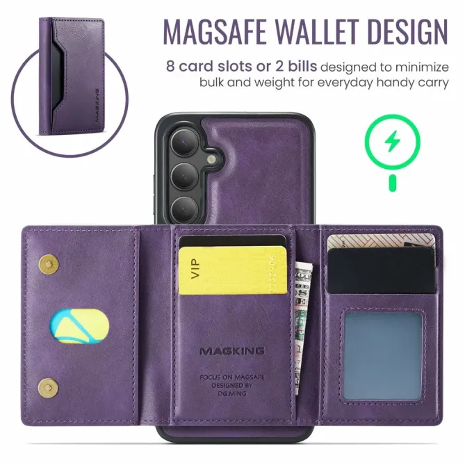 Coque Samsung Galaxy S25 FE Portefeuille Détachable MagSafe