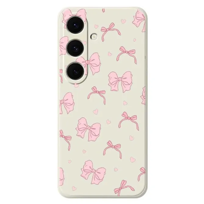 Coque Samsung Galaxy S25 FE Nœuds Roses 02
