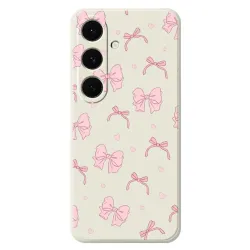 Coque Samsung Galaxy S25 FE Nœuds Roses 02