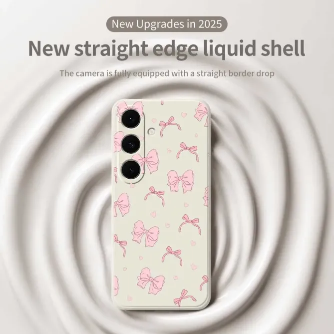 Coque Samsung Galaxy S25 FE Nœuds Roses 02