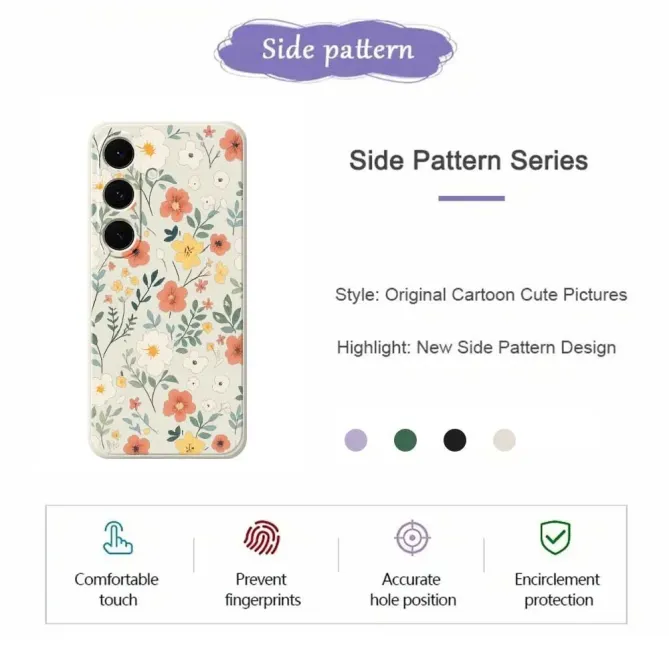 Coque Samsung Galaxy S25 FE Fleurs des Champs 02