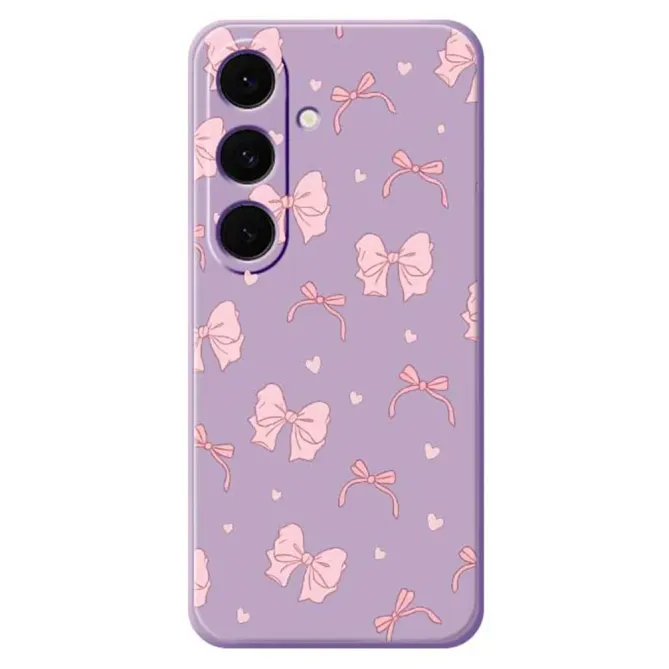 Coque Samsung Galaxy S25 FE Nœuds Roses 02