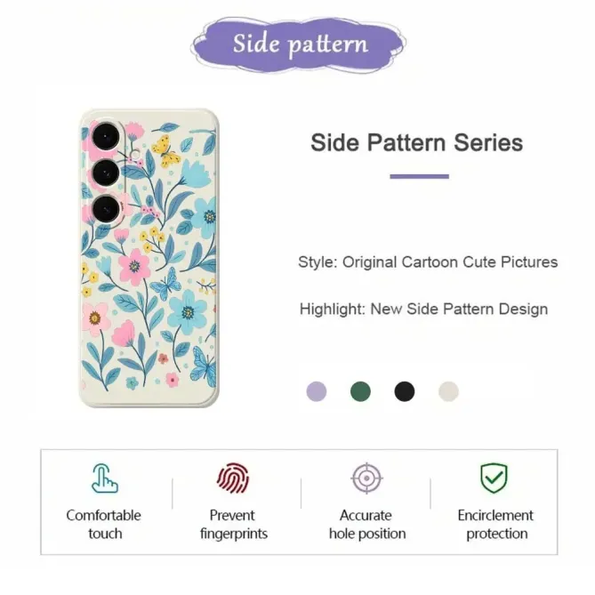 Coque Samsung Galaxy S25 FE Fleurs et Papillons | FRESQUE