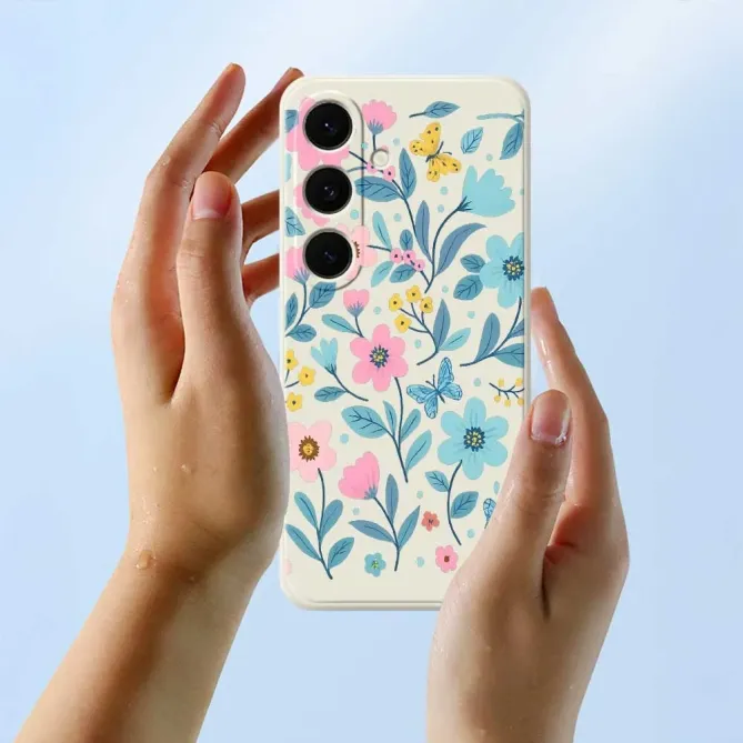Coque Samsung Galaxy S25 FE Fleurs et Papillons | FRESQUE