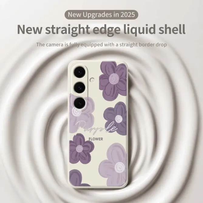 Coque Samsung Galaxy S25 FE Fleurs Violettes | AMÉTHYSTE