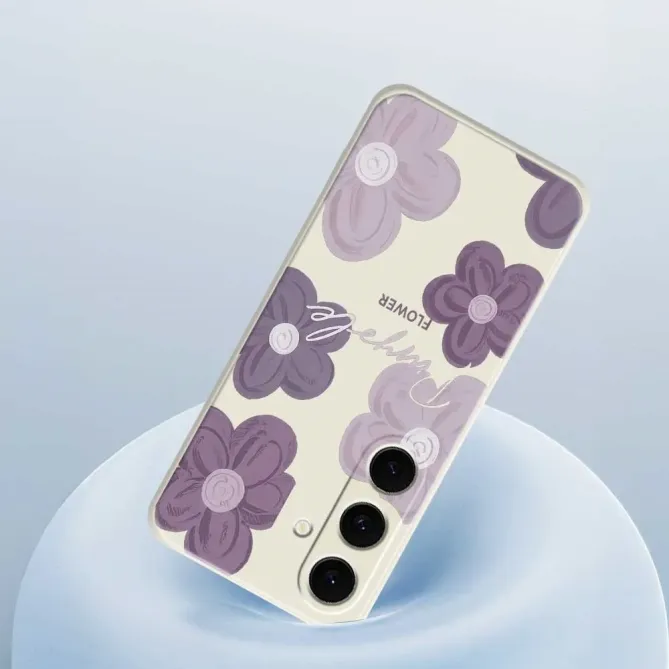 Coque Samsung Galaxy S25 FE Fleurs Violettes | AMÉTHYSTE