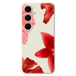 Coque Samsung Galaxy S25 FE Fleurs Rouges | CARMEN