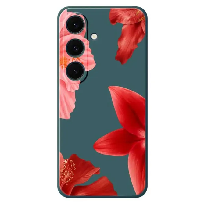 Coque Samsung Galaxy S25 FE Fleurs Rouges | CARMEN