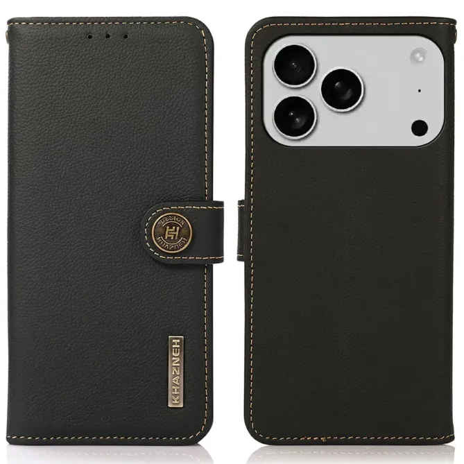 Housse iPhone 17 Pro Max KHAZNEH Classic en cuir