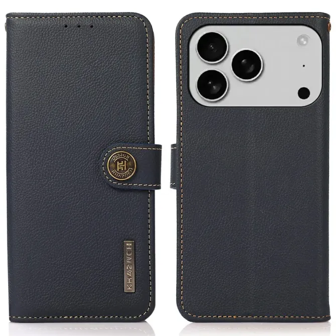 Housse iPhone 17 Pro Max KHAZNEH Classic en cuir