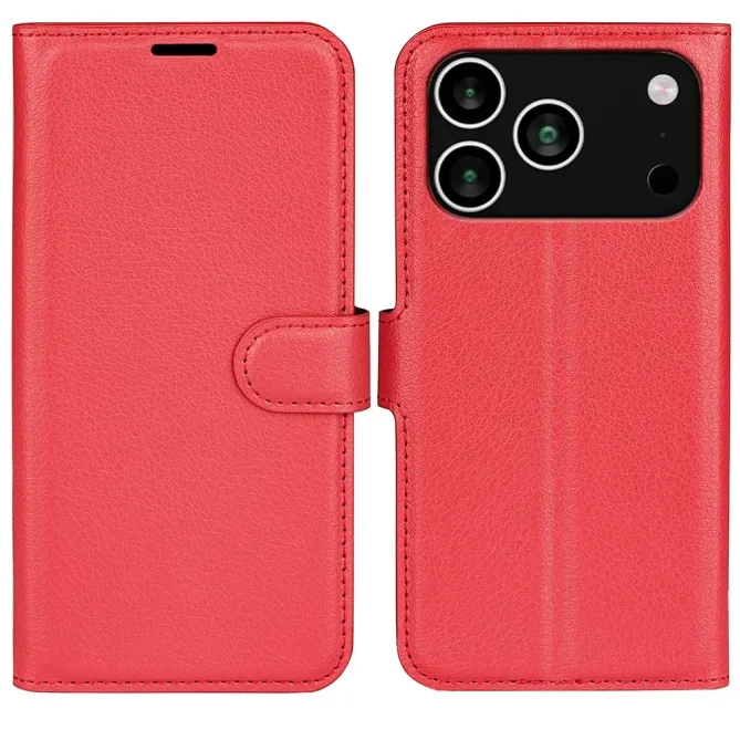 Housse iPhone 17 Pro Max portefeuille style cuir
