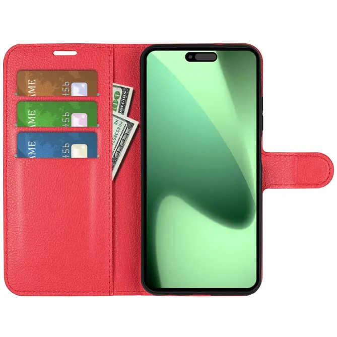 Housse iPhone 17 Pro Max portefeuille style cuir