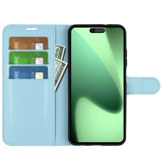 Housse iPhone 17 Pro Max portefeuille style cuir