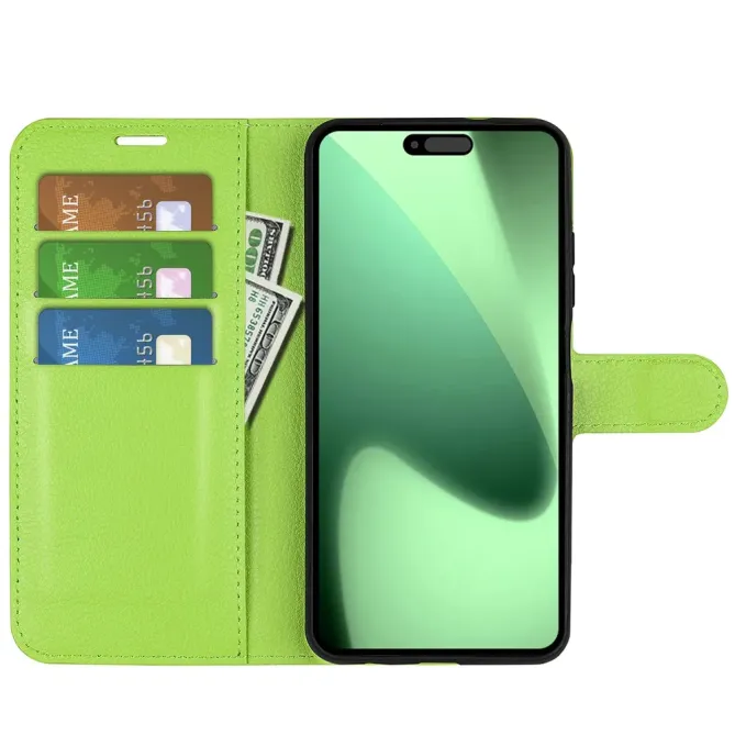 Housse iPhone 17 Pro Max portefeuille style cuir