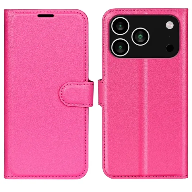 Housse iPhone 17 Pro Max portefeuille style cuir