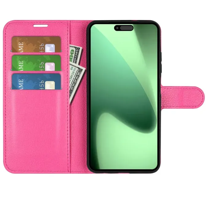 Housse iPhone 17 Pro Max portefeuille style cuir