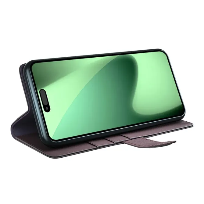 Étui iPhone 17 Pro Max portefeuille en cuir premium