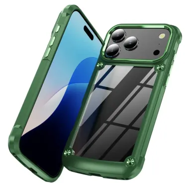 Coque iPhone 17 Pro Max Antichoc à Accents Métalliques | ARMORLUX Vert foncé - photo 16