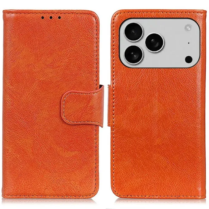 Housse iPhone 17 Pro Max Style Cuir Vieilli