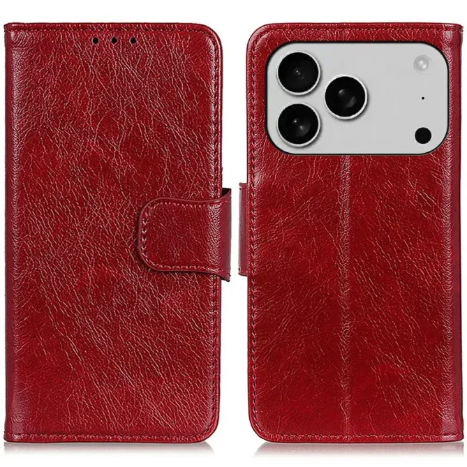 Housse iPhone 17 Pro Max Style Cuir Vieilli