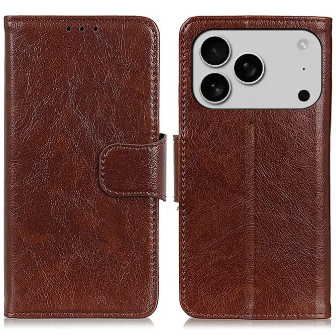 Housse iPhone 17 Pro Max Style Cuir Vieilli