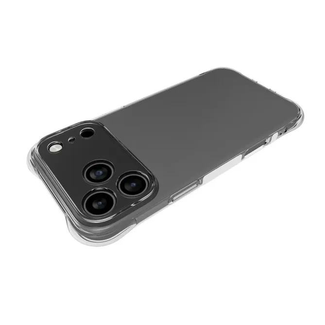 Pack iPhone 17 Pro Max | Coque Coins Renforcés Transparente avec 2 Ver