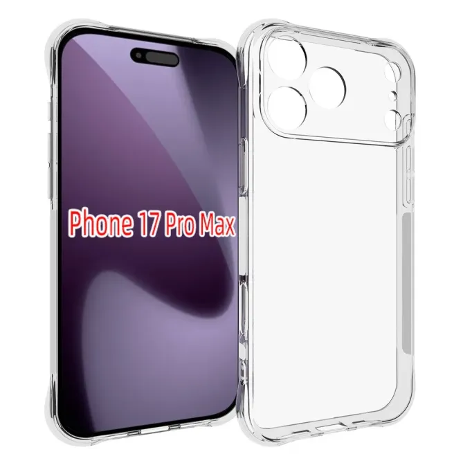 Pack iPhone 17 Pro Max | Coque Coins Renforcés Transparente avec 2 Ver