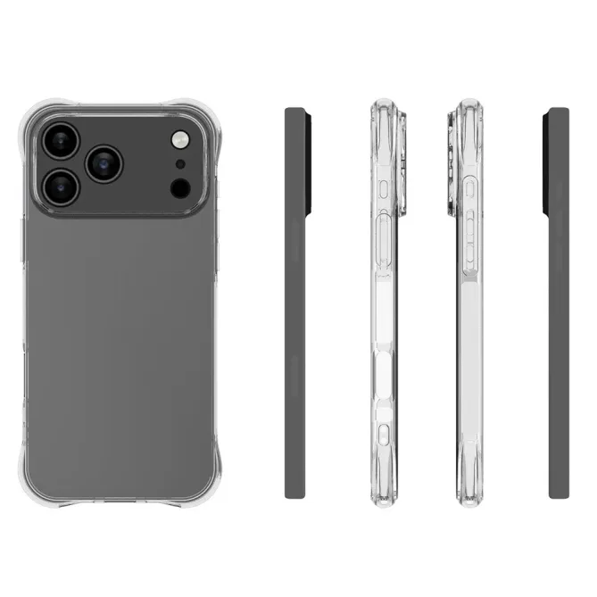Pack iPhone 17 Pro Max | Coque Coins Renforcés Transparente avec Verre