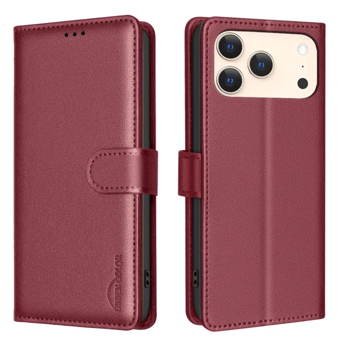 Housse iPhone 17 Pro Max Porte-Cartes en Simili Cuir | BF32