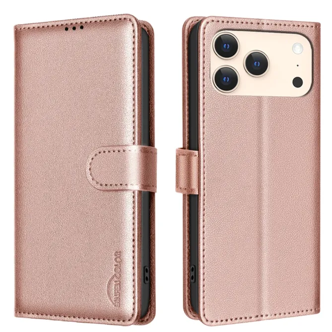Housse iPhone 17 Pro Max Porte-Cartes en Simili Cuir | BF32