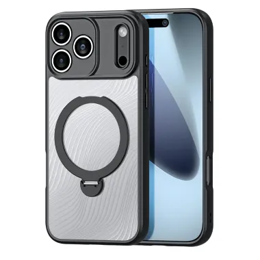 Coque iPhone 17 Pro Max Aimo Series avec Anneau Support MagSafe