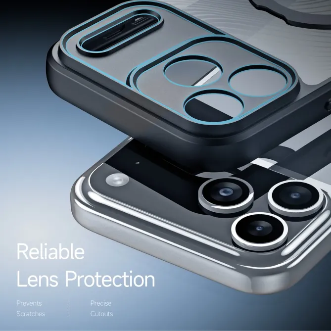 Coque iPhone 17 Pro Max Aimo Series avec Anneau Support MagSafe
