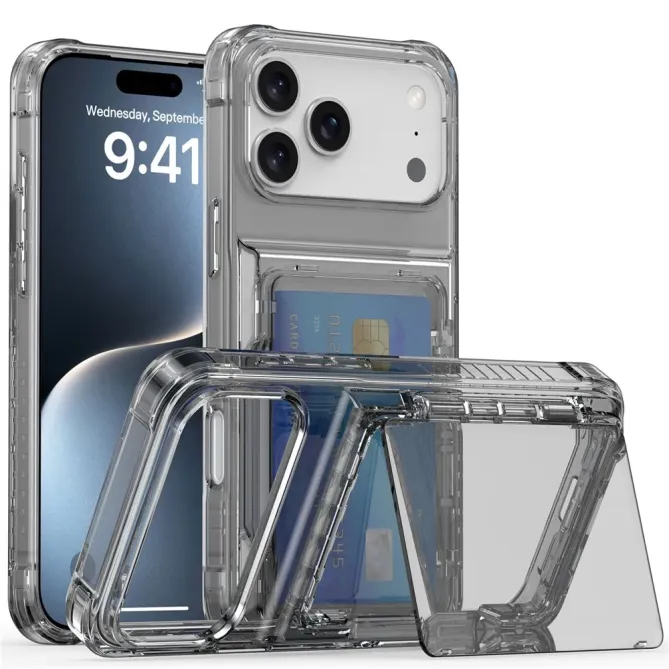 Coque iPhone 17 Pro Max à Béquille Porte-Carte | KLEAR-FLIP