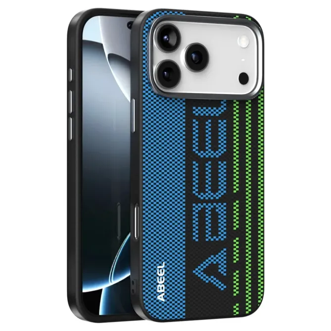 Coque iPhone 17 Pro Max Racing Compatible MagSafe - Bleu