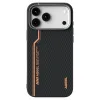 Coque iPhone 17 Pro Max Racing Noir et Orange