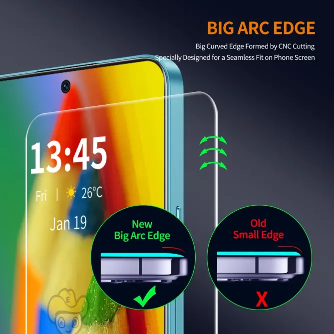 Verre Trempé Honor 400 Smart 5G / 4G à Bords Incurvés HD