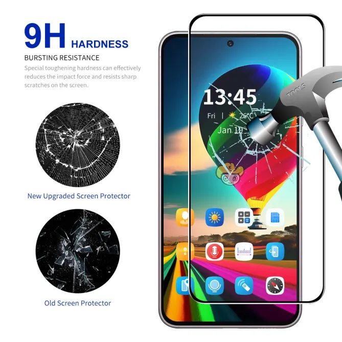 Protections d'écran Honor 400 Smart 5G / 4G en verre trempé Full Size 