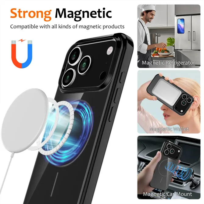 Coque iPhone 17 Pro Max Brillante MagSafe avec Lanière