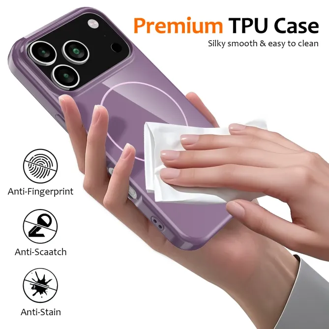 Coque iPhone 17 Pro Max Brillante MagSafe avec Lanière
