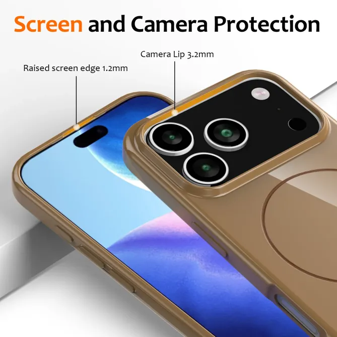 Coque iPhone 17 Pro Max Brillante MagSafe avec Lanière