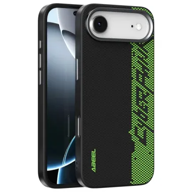 Coque iPhone Air Racing Noir et Vert Compatible MagSafe