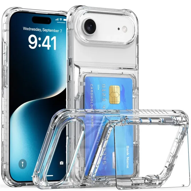 Coque iPhone Air à Béquille Porte-Carte | KLEAR-FLIP