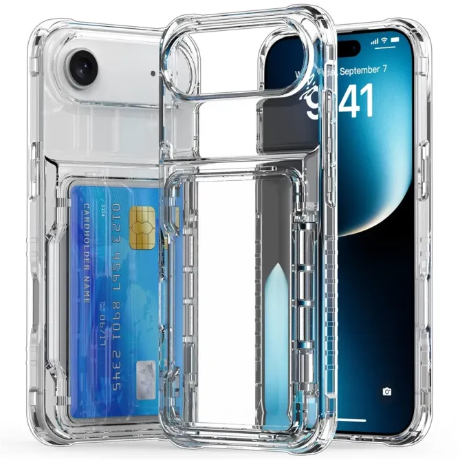 Coque iPhone Air à Béquille Porte-Carte | KLEAR-FLIP