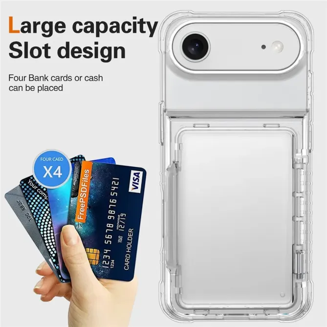 Coque iPhone Air à Béquille Porte-Carte | KLEAR-FLIP
