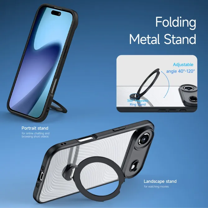 Coque iPhone Air Aimo Series avec Anneau Support MagSafe