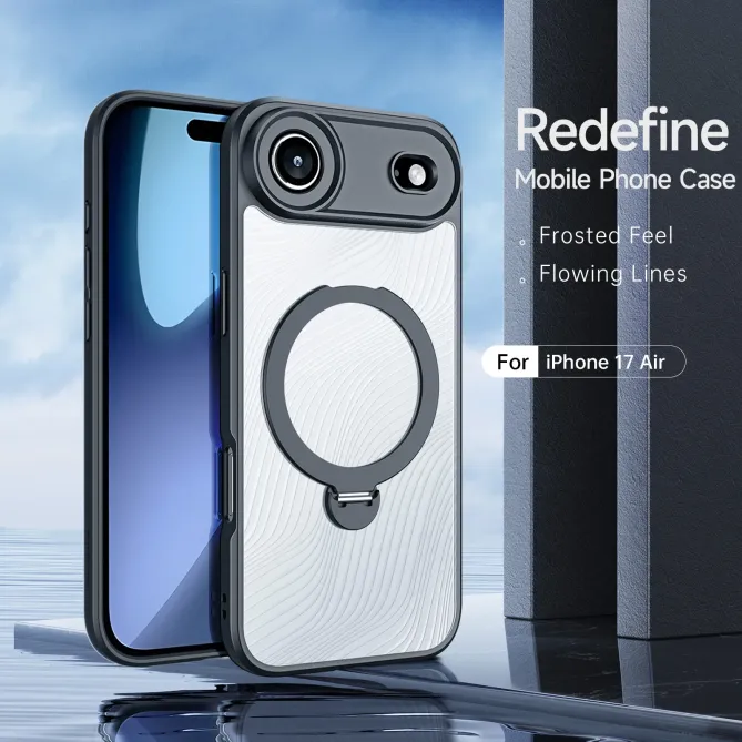 Coque iPhone Air Aimo Series avec Anneau Support MagSafe