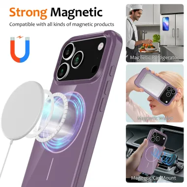 Coque iPhone 17 Pro Brillante MagSafe avec Lanière Violet - photo 9
