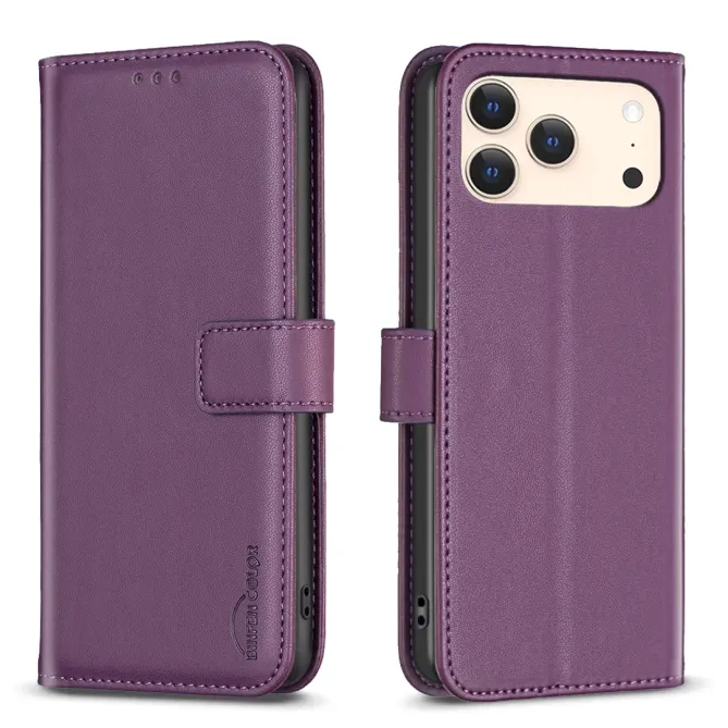 Housse iPhone 17 Pro Support Pliable BF17 Vin Rouge