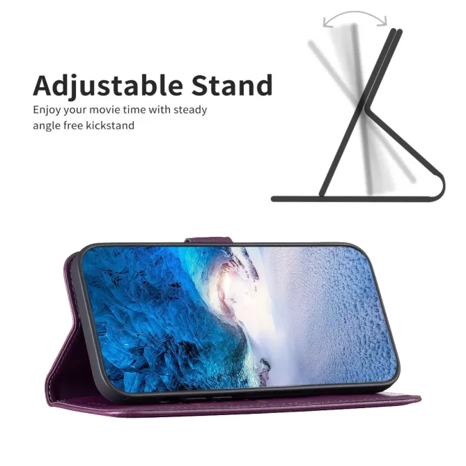 Housse iPhone 17 Pro Support Pliable BF17 Vin Rouge - photo 3