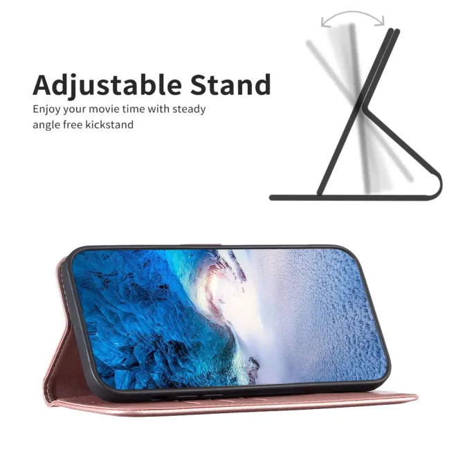 Housse iPhone 17 Pro Support Pliable BF17 Or Rose - photo 28